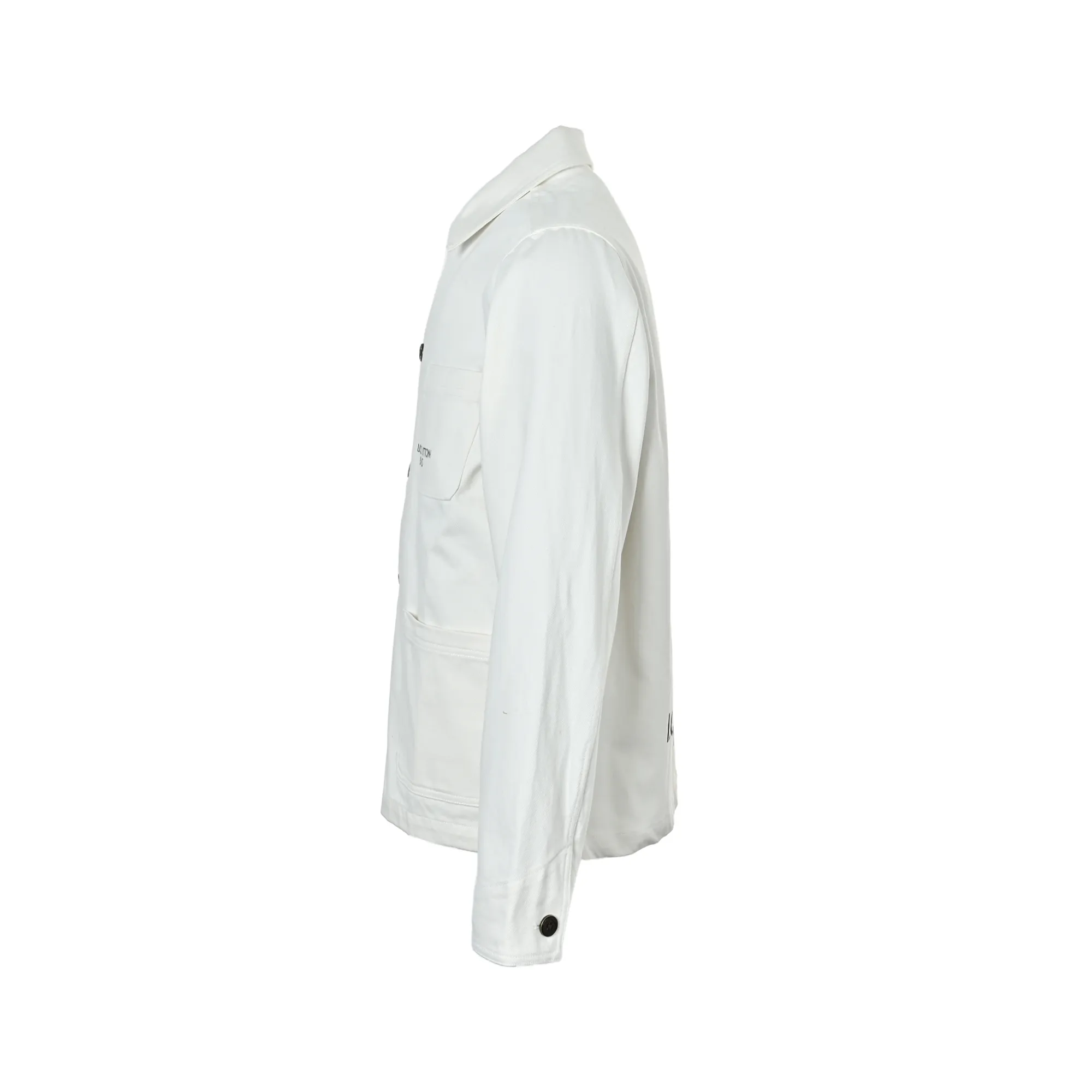 Louis Vuitton/Louis Vuitton Logo Printed Three Pocket Cargo Jacket Jacket